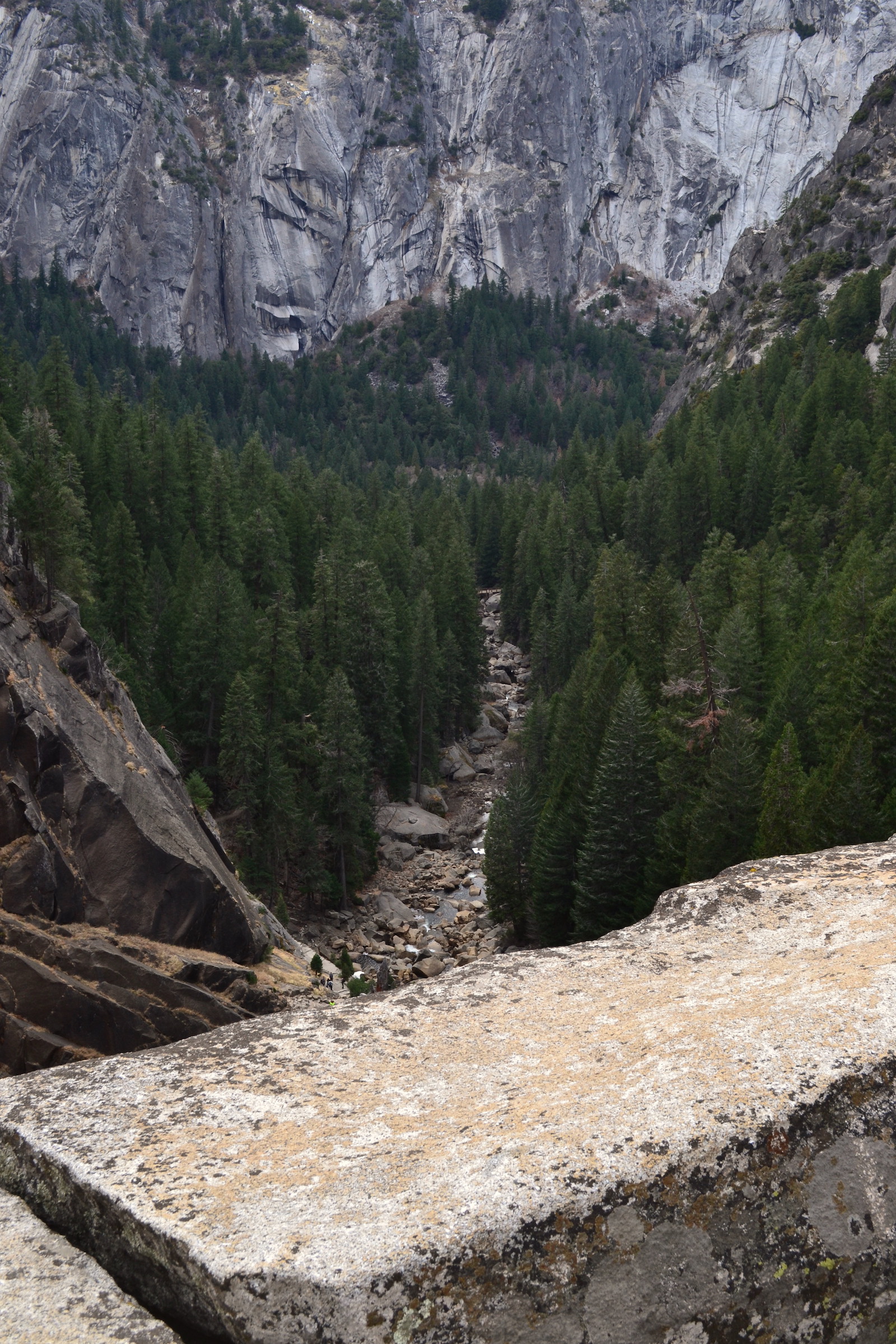 View from the top of the Vernal Falls Trail
