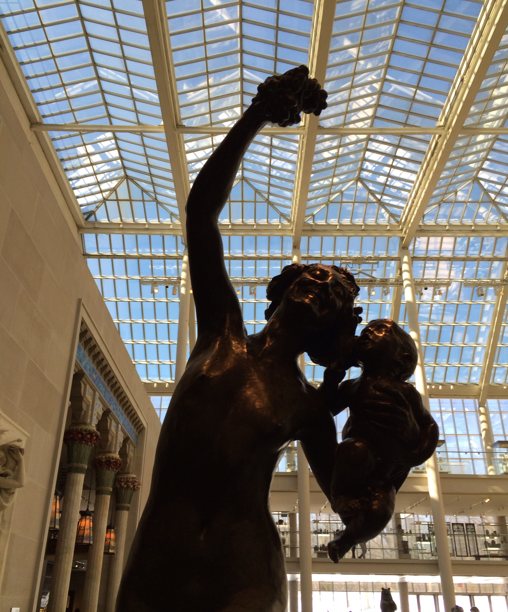 Frederick William McMonnies' Bacchante and Infant Faun, American Wing - The Charles Engelhard Court, The Met